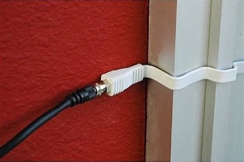 Slide the cable through the slot